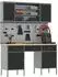 vidaXL Werkbank 200x55cm, Holz und Stahl, schwarz (3321454)
