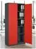 STIER Universalschrank mit 4 Fachböden 1950×920×420mm, anthrazitgrau/rot (907569)