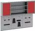 vidaXL Werkzeugschrank-Set 6-tlg. mit Stecktafel, Stahl, rot (3321409)