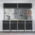 vidaXL Werkstattschrank-Set mit Schubladen und Stecktafel, 10-tlg., schwarz (3321486)