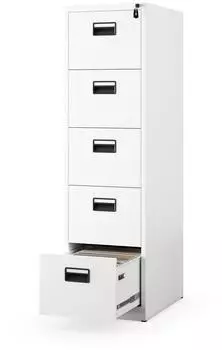 Jan Nowak SARA V5 Aktenschrank Metall, wei&szlig;, 46x163x60cm