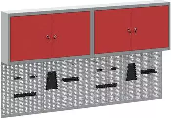 vidaXL Werkzeugschrank-Set 6-tlg. rot, pulverbeschichteter Stahl (3321403)