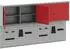 vidaXL Werkzeugschrank-Set 6-tlg. rot, pulverbeschichteter Stahl (3321403)