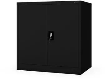 Jan Nowak BEATA D600 Metallschrank abschlie&szlig;bar, schwarz, 93x90x60cm (BEATA D600)