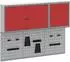 vidaXL Werkzeugschrank-Set 5-tlg. rot, pulverbeschichteter Stahl (3321401)