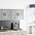 vidaXL Garage-Wandschrank Sonoma-Grau Holzwerkstoff