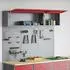 vidaXL Werkzeugschrank-Set 5-tlg. rot, pulverbeschichteter Stahl (3321413)