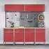 vidaXL Werkstattschrank-Set mit Schubladen & Stecktafel, 10-tlg., rot (3321487)