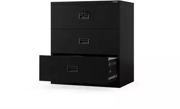 Jan Nowak SARA XL V3 Aktenschrank Metall, 3 Schubladen, abschlie&szlig;bar (102x90x60 cm)