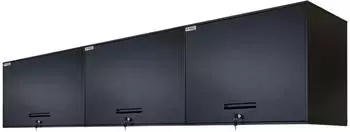 Proregal Werkzeugschrank ELEPHANT h&auml;ngend abschlie&szlig;bar 55x80x40cm 2 Ebenen schwarz (MRDZ7-02)