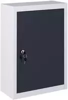 vidaXL Wand-Werkzeugschrank Industriedesign Metall Grau und Schwarz