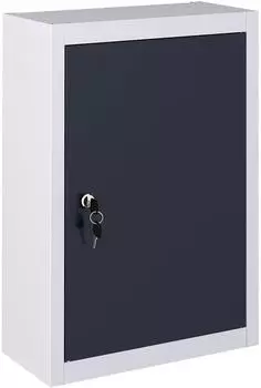 vidaXL Wand-Werkzeugschrank Industriedesign Metall, grau/schwarz