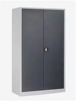 STIER Universalschrank 1950x1200x420mm, 4 Fachb&ouml;den, lichtgrau/anthrazitgrau (907642)
