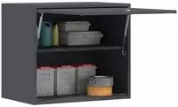 vidaXL Wandschrank f&uuml;r die Garage mit Gasdrucklift-T&uuml;r Anthrazit
