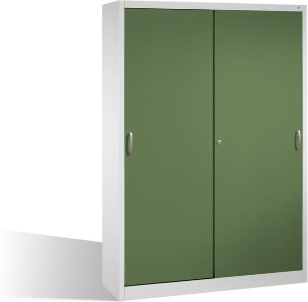 CP Möbelsysteme Werkstattschrank mit Schiebetüren grün (2149-00)