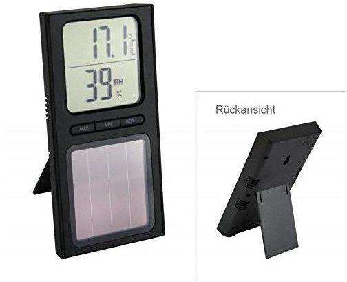 Koch Thermometer Solar Thermometer/Hygrometer schwarz