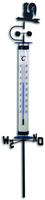 Tfa Dostmann - Analoges Gartenthermometer 140cm Mit Erdspie&szlig;, Wetterhahn, Windrad