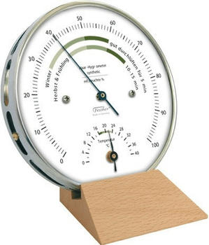 fischer Wohnklima-Hygrometer mit Thermometer 122.01HT-02