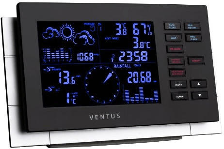 Ventus W 155 Wetterstation mit Regenmesser und Windmesser