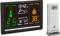 TFA Dostmann Funk-Wetterstation METEOCHROME 35.1132.01 Funk-Wetterstation Vorhersage