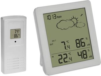 TFA Dostmann Funk-Wetterstation CLEAR wei&szlig; (35.1168.02)
