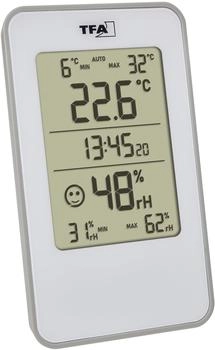 TFA Dostmann Digitales Thermo-Hygrometer weiß (30.5057.02)
