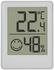TFA Dostmann Digitales Mini Thermo-Hygrometer 30.5039.02 Raumthermometer Temperatur und Luftfeuchtigkeitsmessgerät mit Smiley Komfortzonen weiß (1)