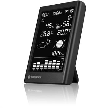 Bresser Funk- mit Au&szlig;ensensor Wettervorhersage Thermo-Hygro Barometer Display (7004340)