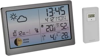 TFA Dostmann Digitale Wetterstation Luna Sky grau (35.1169.10)