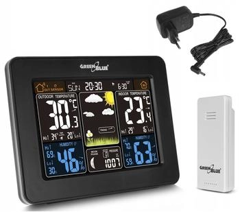 GreenBlue 46004 Akku Wetterstation schwarz (GB523)