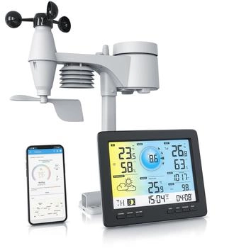 Brandson Wlan Wetterstation Funk 5 in 1 Au&szlig;ensensor