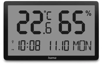 Hama Thermo und Hygrometer Lombok digital schwarz (00222232)