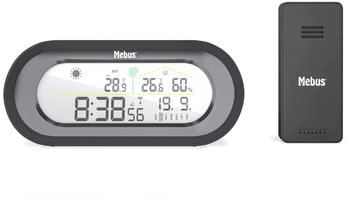 Mebus Funkgesteuerte Wetterstation schwarz (51029835)
