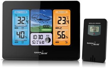 GreenBlue Funkwetterstation mit DCF-System GB526