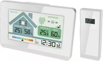 Miraval Funk- mit L&uuml;ftungsempfehlung 1x Sensor LCD Farb Display (4-MV5631-2)