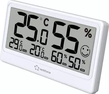 Renkforce RF-6416470 Thermo-/Hygrometer Weiß RF-6416470