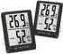 Cofi Thermo-Hygrometer Digital Innen, Hohe Genauigkeit, Schwarz, 2er-Set (hygroThermo-bk-2p)