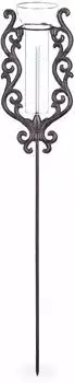 Relaxdays Regenmesser vintage, Gartenstecker, Glas 230ml (10040879_0)