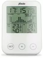 Alecto WS-1200 Wetterstation mit Funksensor Schwarz/Grau (WS-1200)