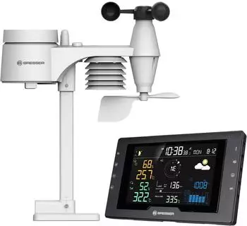 Bresser Azores Profi-Wetterstation Funk mit 5-in-1-Außensensor (15200)