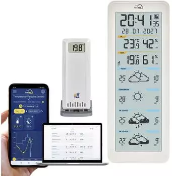 TFA Dostmann TFA.me ID-06 WLAN-Wetterstation, 4-Tage-Vorhersage (35.8108.02)