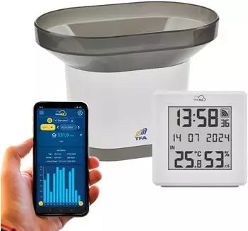 TFA Dostmann TFA.me Starter-Set Regenmesser & Gateway WLAN (35.8111.02)
