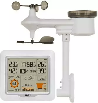TFA Dostmann Weather One Funk-Wetterstation mit Kombisender Regen/Wind (35.1177.02)