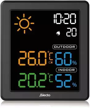 Alecto WS1000 Wetterstation mit drahtlosem Außensensor (WS1000)
