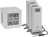 TFA .me Starter Set WLAN Gateway ID-01 mit 3 Sendern ID-A3 Funk-Thermometer digital