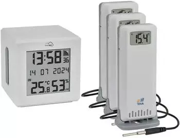 TFA Dostmann TFA.me ID-01 WLAN Gateway Starterset mit 3 Temperatursender (35.8104.02)