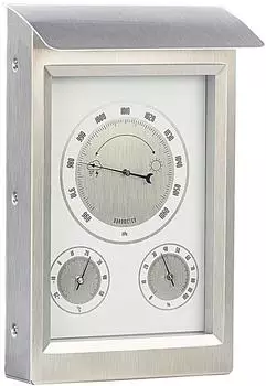 infactory Außenwetterstation mit Thermometer, Hygrometer und Barometer