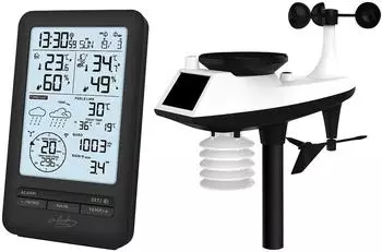 infactory FWS-220 Funk-Wetterstation mit Außensensor, Wettervorschau & Hygrometer (FWS-220)