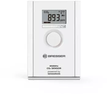 Bresser CO2-Sensor mit LC-Display, Funk, f&uuml;r Wetterstationen (7009977)