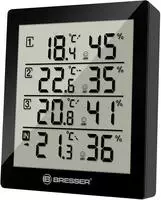BRESSER OPTIK 7000020CM3000, Bresser Optik Quadro Thermo-/Hygrometer Schwarz